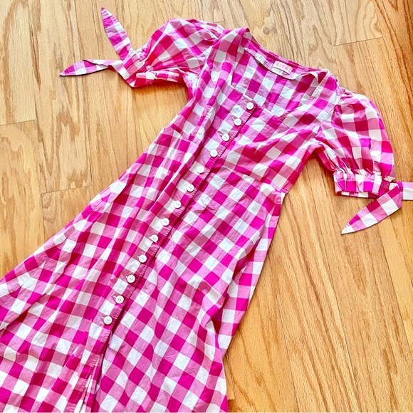 KITRI Lenora Check Midi Dress, Size UK 8/US 4 - Picture 5 of 9